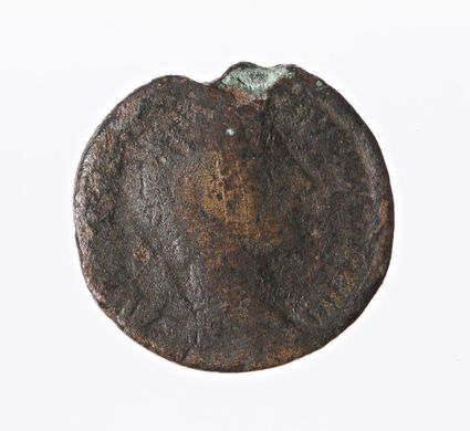 Munt uit Herveld met afbeelding van Commodus.