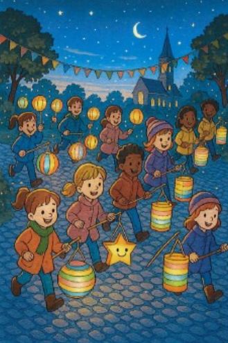 Sint Maarten optocht met lampion