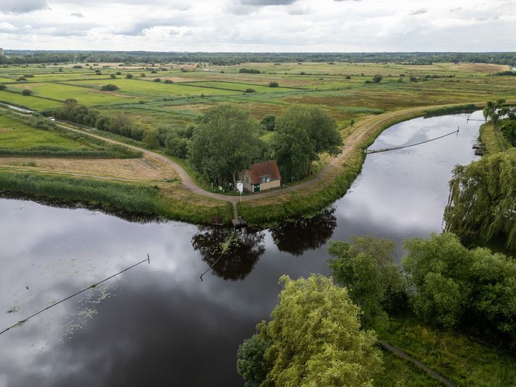 Drone foto van Oude gemaal en Het Bossche Broek