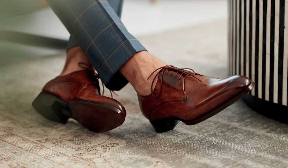 Brown dress shoe from the brand Greve.