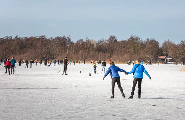 Schaatsen op het Nannewiid