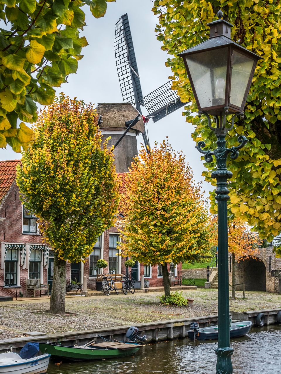 Molen Sloten tijdens de herfst
