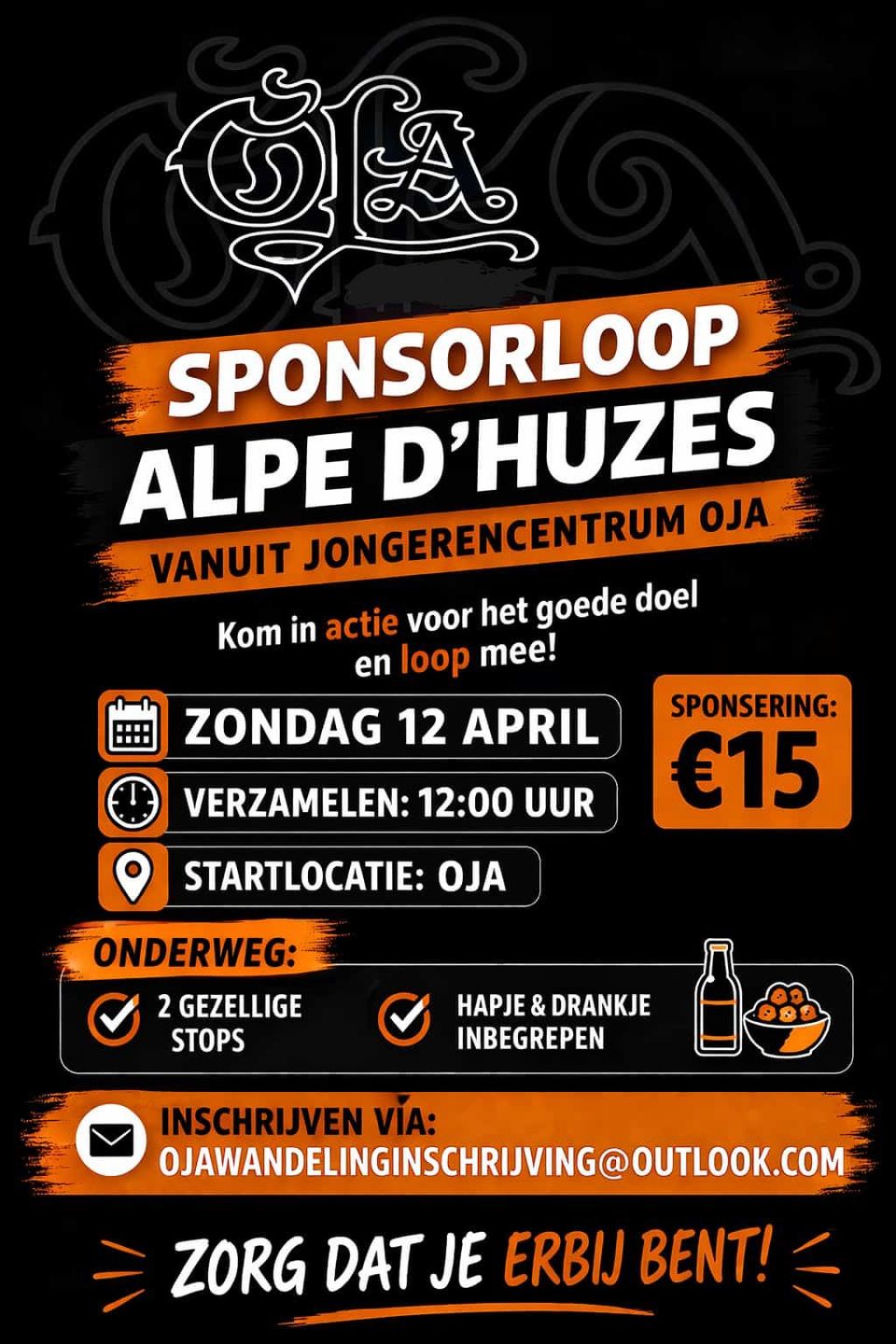 Sponsor wandeling alp d’huzes