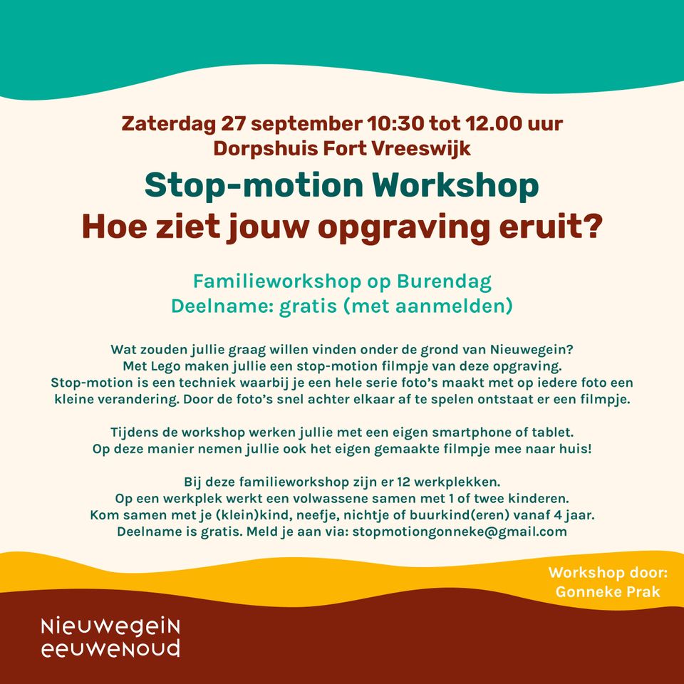 Workshop 'Hoe ziet jouw opgraving eruit?'