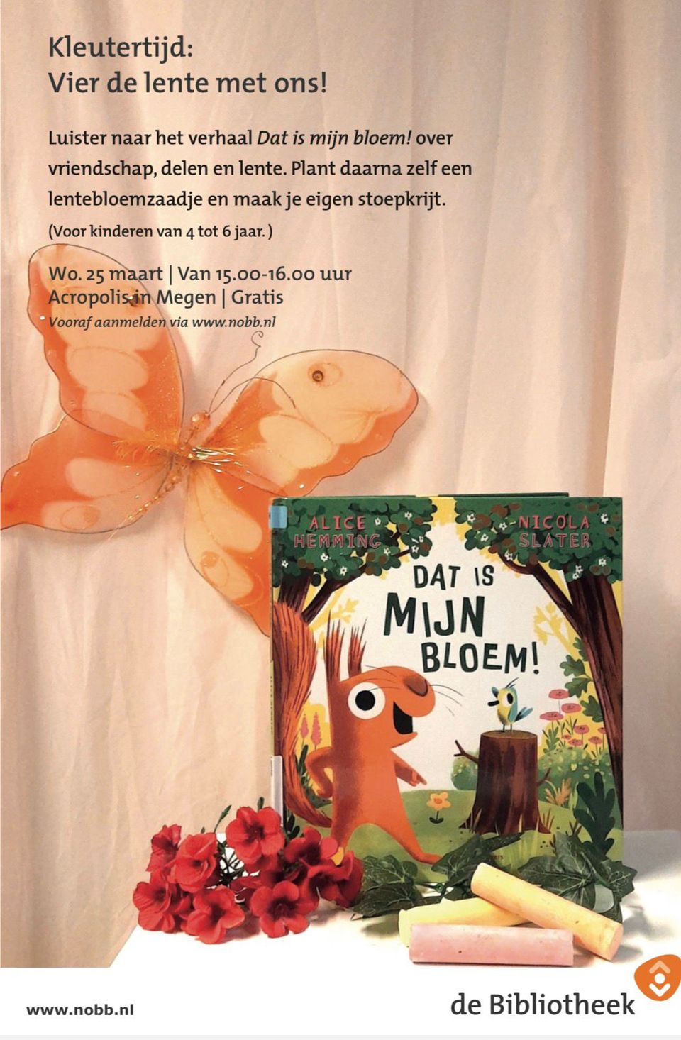 Kleutertijd vier de lente met ons poster