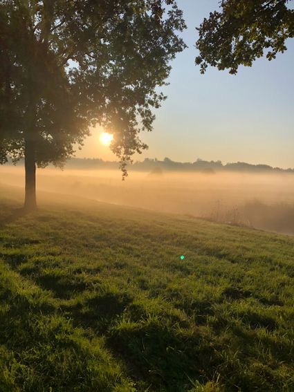 Foto van uitzicht over het landschap