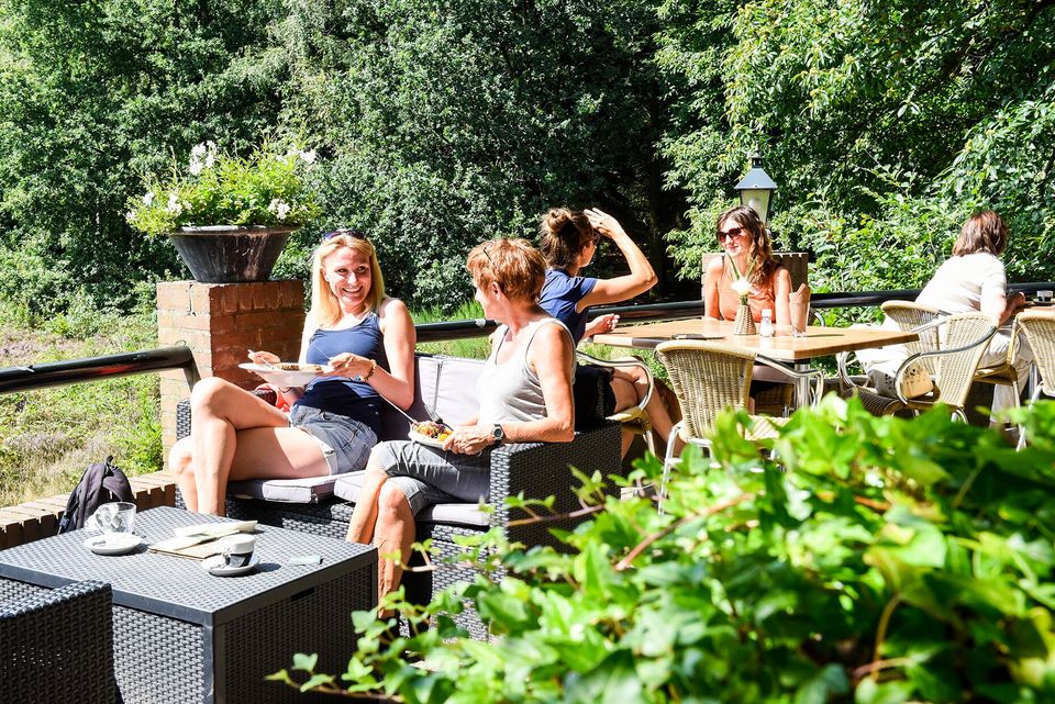 Terras van Chalet Helenaheuvel