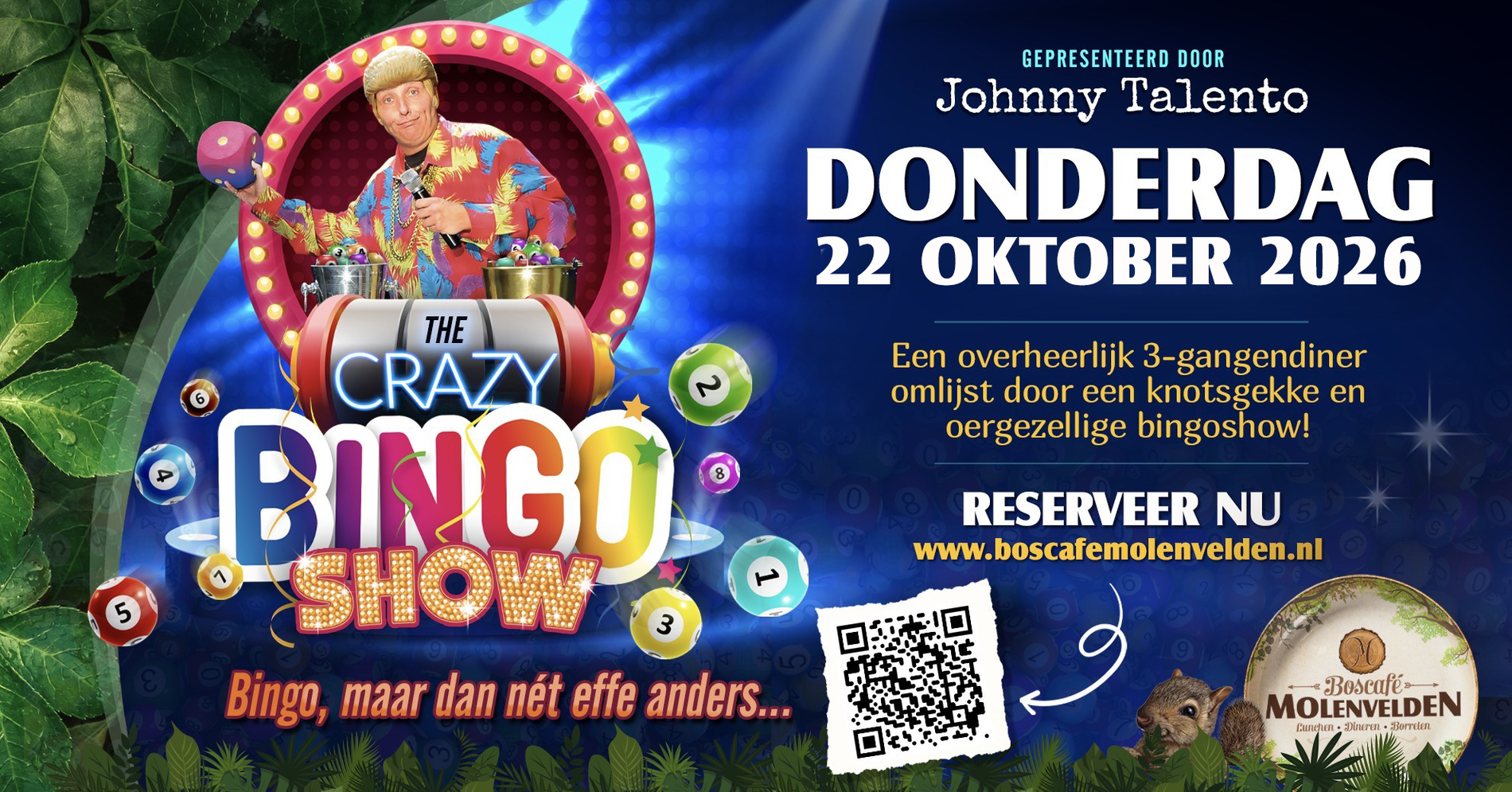 Crazy Bingo met Johnny Talento