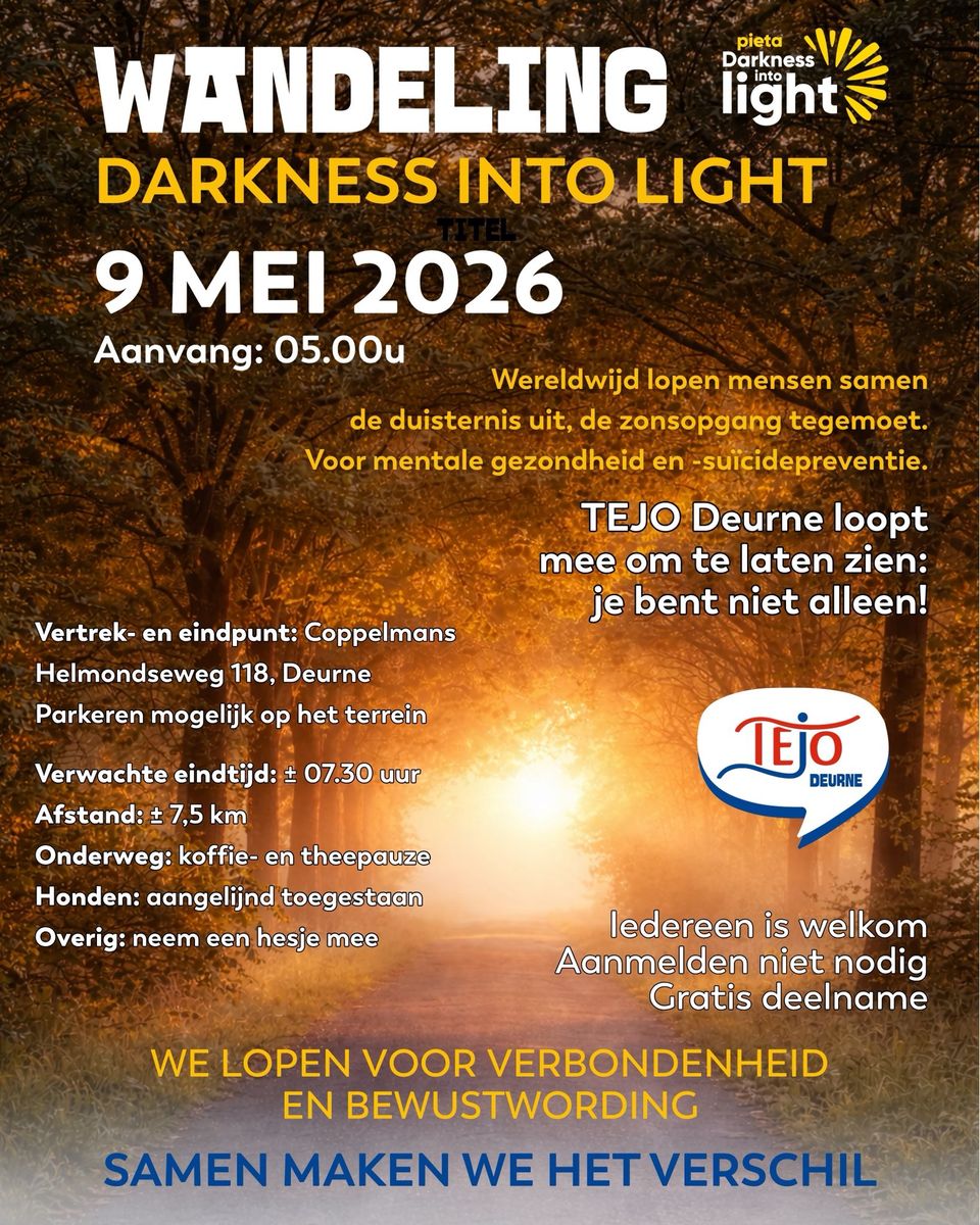 Affiche Darkness into Light