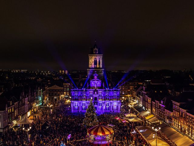 Lichtshow tijdens Lichtjesavond