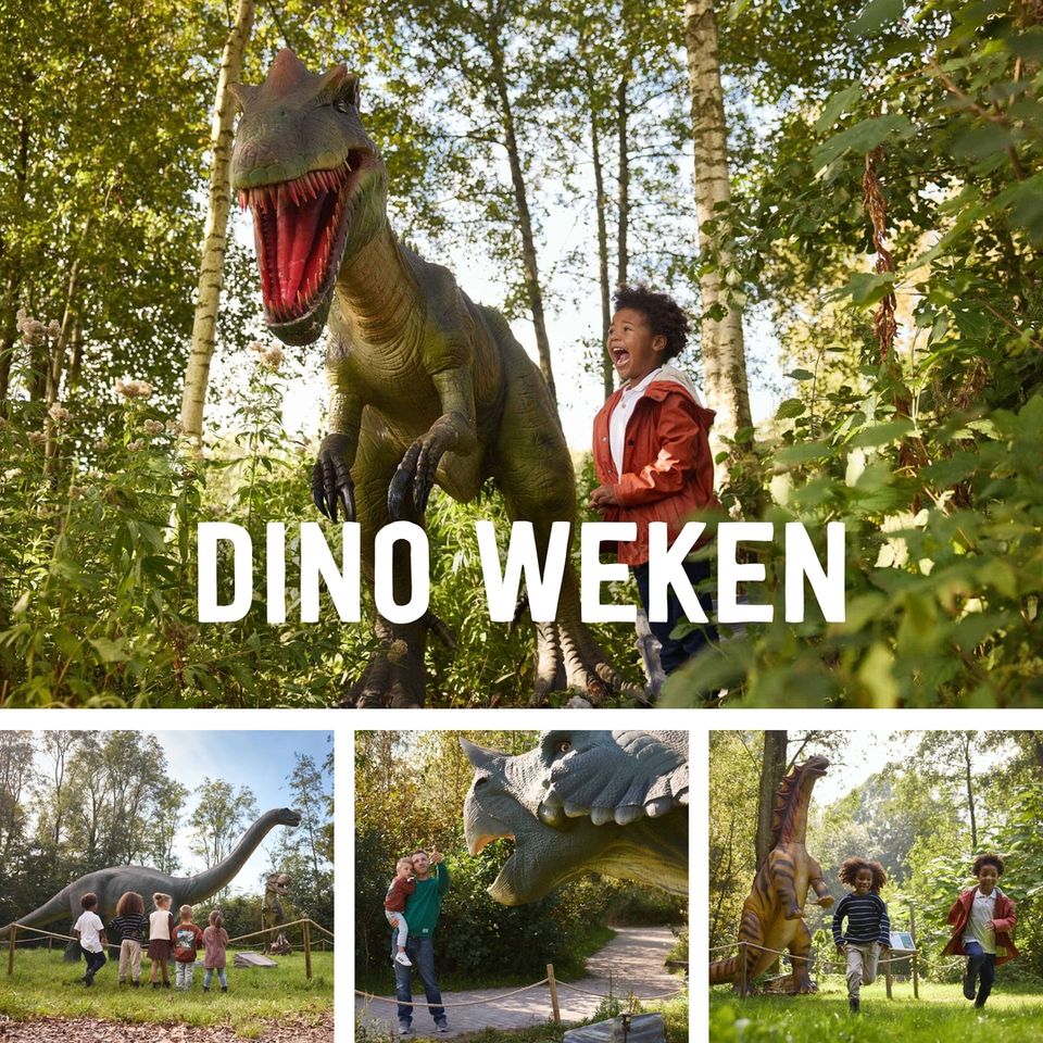 Kinderen met dino's in AquaZoo Leeuwarden