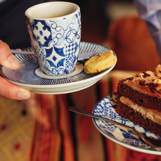 Koffie met appeltaart