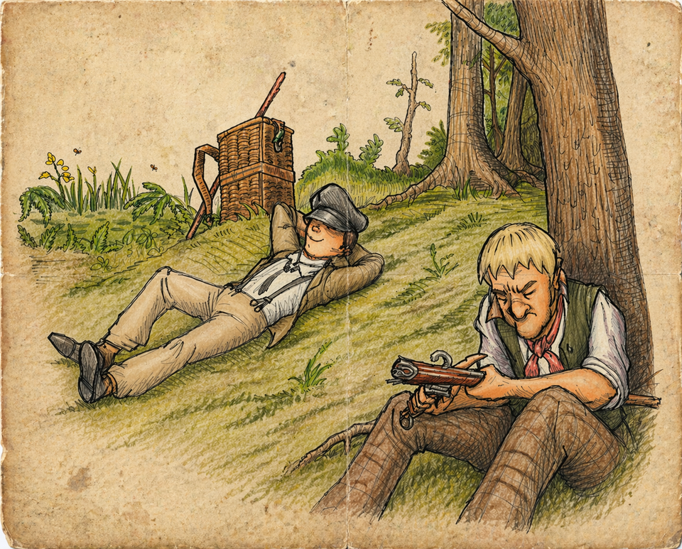 Giovanni en Martinus rusten uit