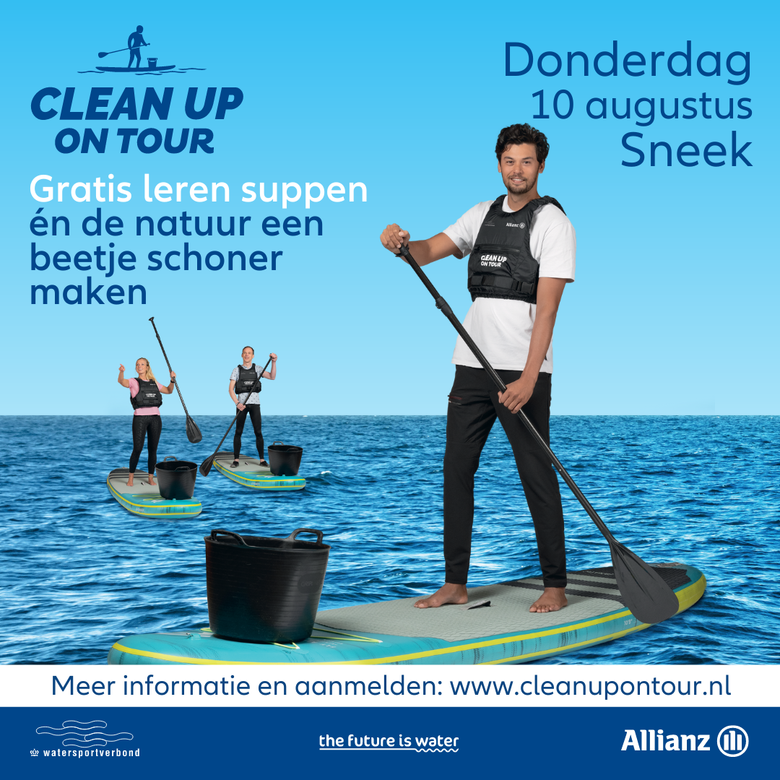 Clean up on tour in de Sneekweek poster