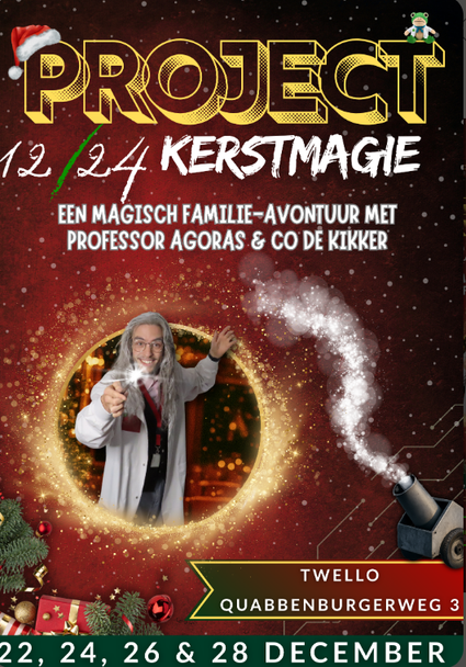 Project 12/24 Kerstmagie een magisch familie-avontuur met professor Agoras & Co de Kikker