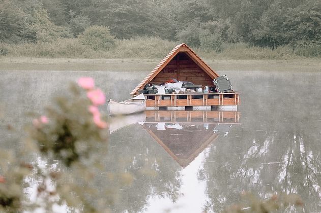 Slapen op een vlot Flevoland