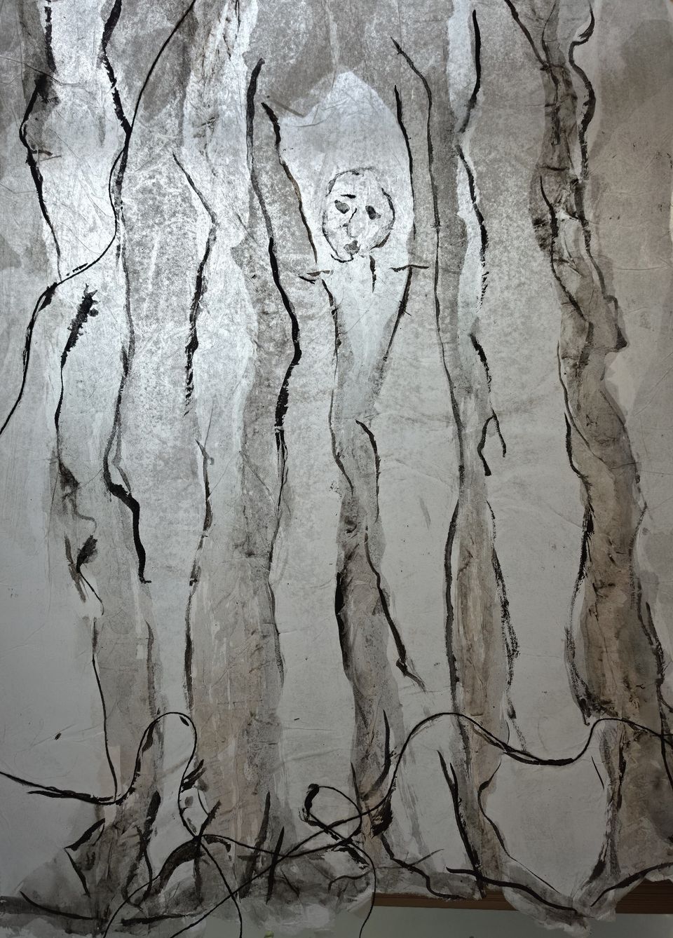 Kunstwerk 'Ik ben de boom, ik ben het bos'.