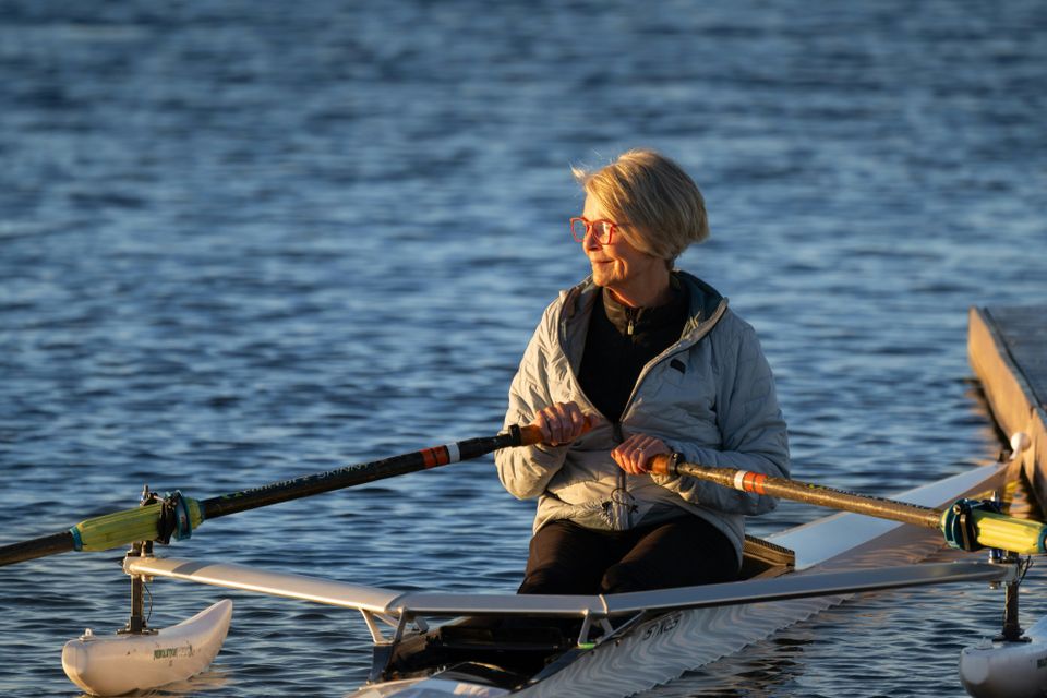 Roeiende senior