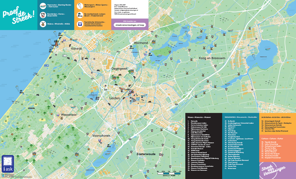 Afbeelding van de regioplattegrond van de Streek van Verrassingen.