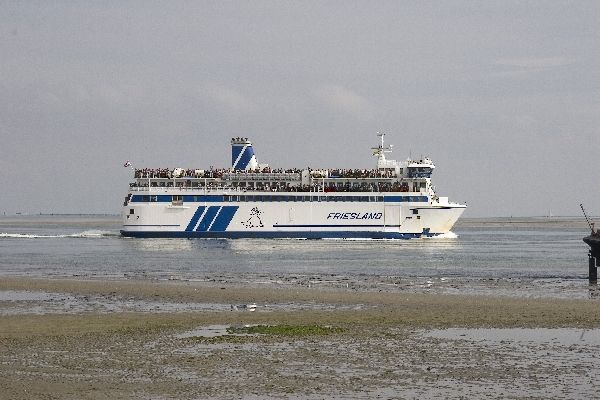 De veerboot Friesland onderweg.