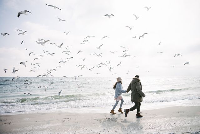 Wandelen aan zee