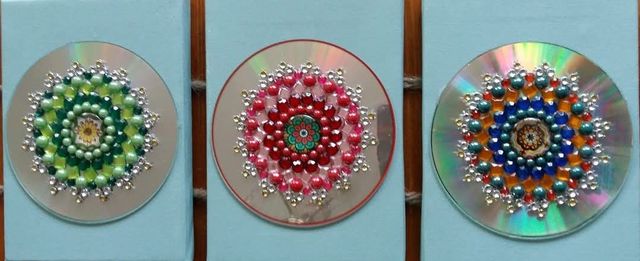 kleurrijke mandala op CD