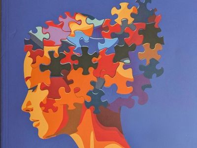 hoofd met puzzelstukjes