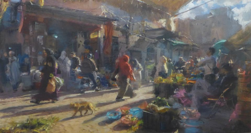 Simon Pasini -  Suiket Ksibat N'has (80x150) olieverf op linnen