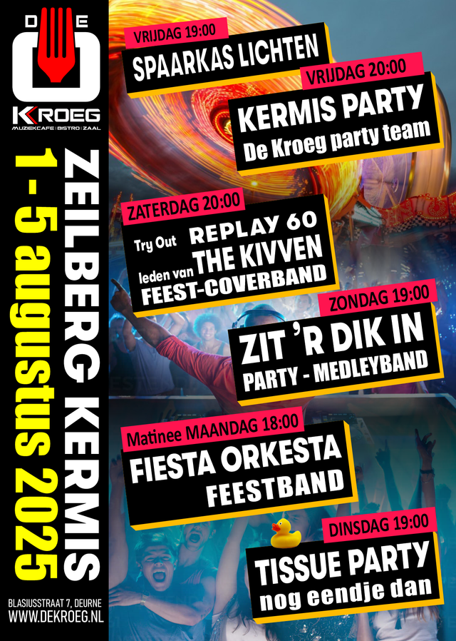 Affiche Kermis 2025 de Kroeg