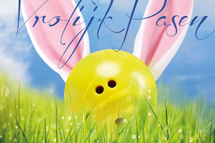 Poster bowlingbal met paahaarsoren