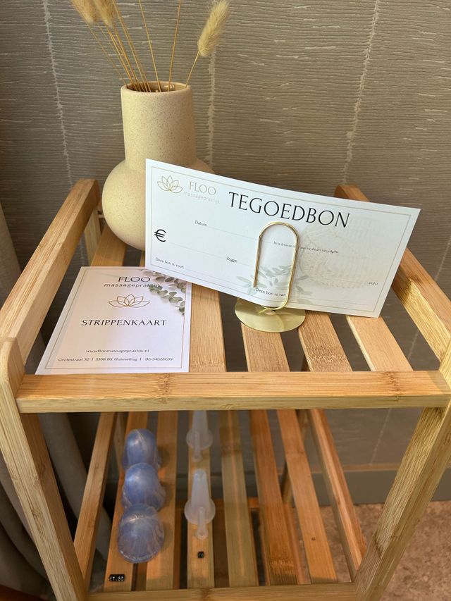Cadeaubon van FLOO Massagepraktijk in Huisseling