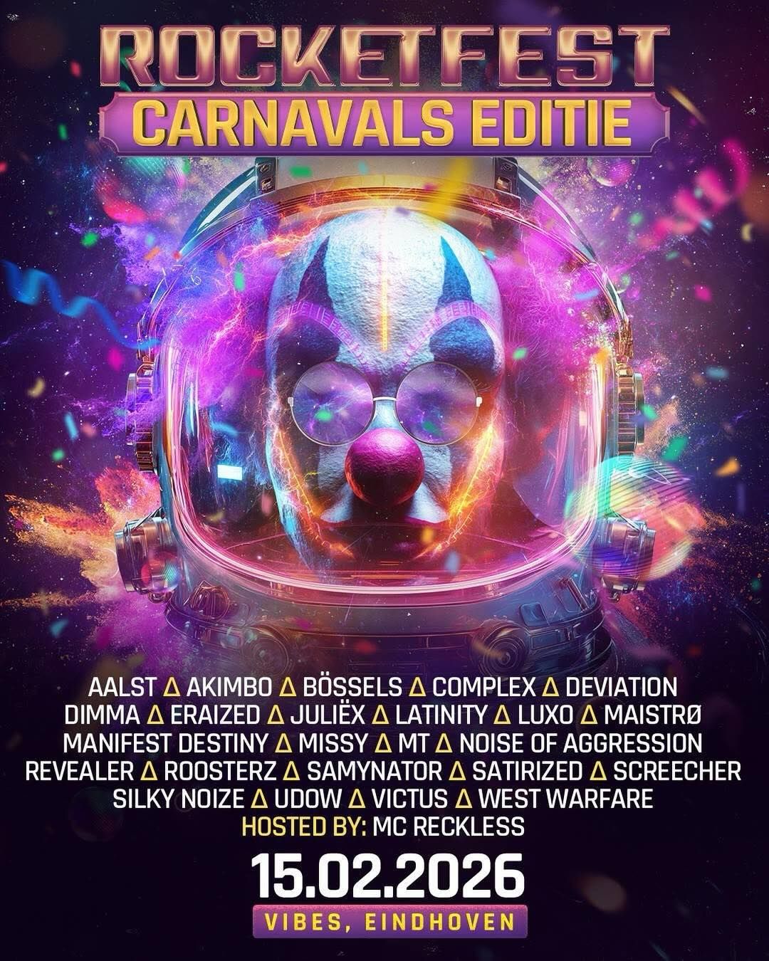 We zijn nog maar net bijgekomen van afgelopen editie, maar op 15 februari 2026 keren we terug naar het mooie brabant om het hardste carnavalsfeest van het land weer te organiseren 🎉