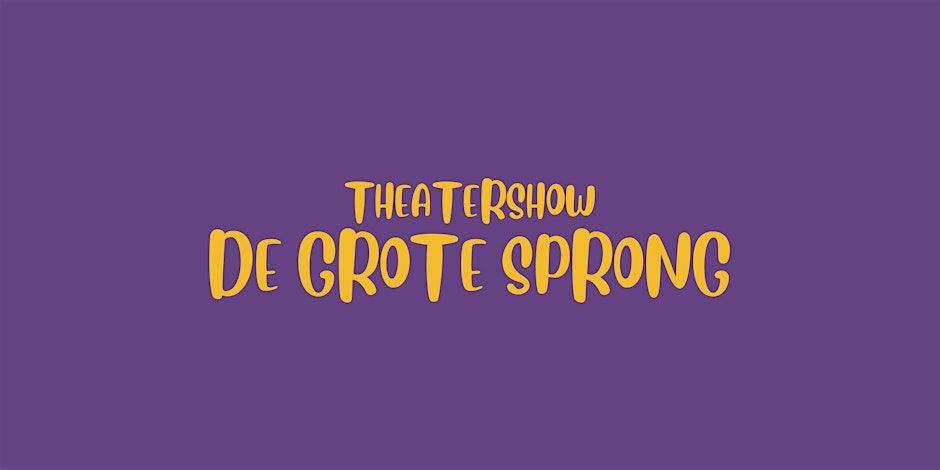 Afbeelding met tekst 'de grote sprong'