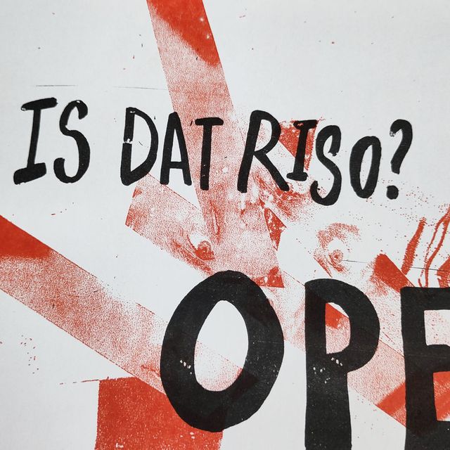 Is dat RISO? Nee: Stencil!