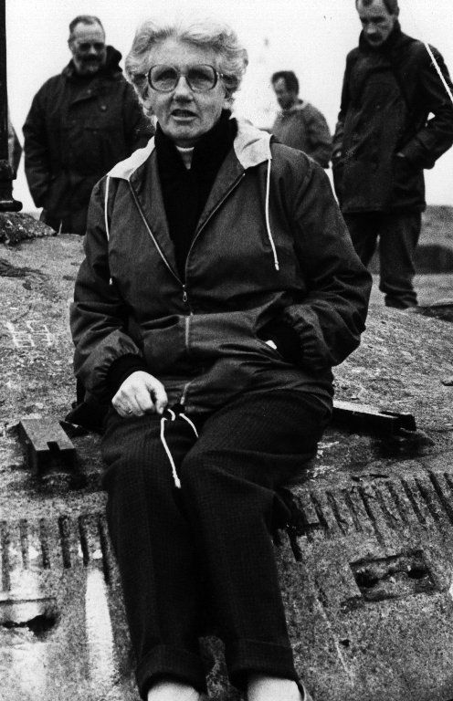 Zwart-wit foto van mevrouw Kolsteeg van Capelle.