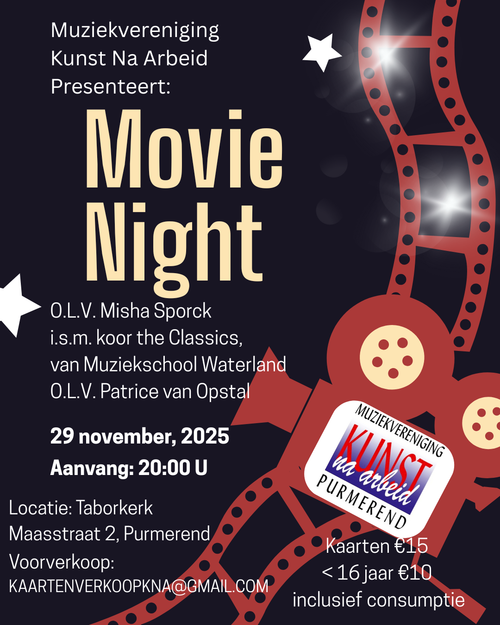 Poster van movie night