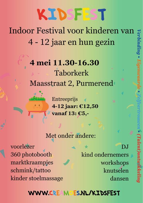 Poster Kidsfest en planning