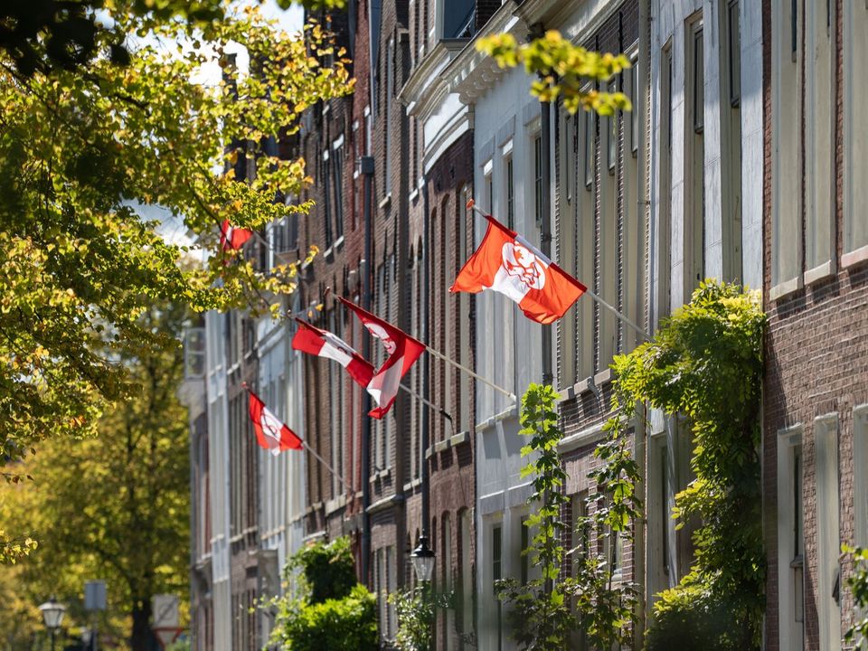 Vlaggen tijdens Leidens Ontzet