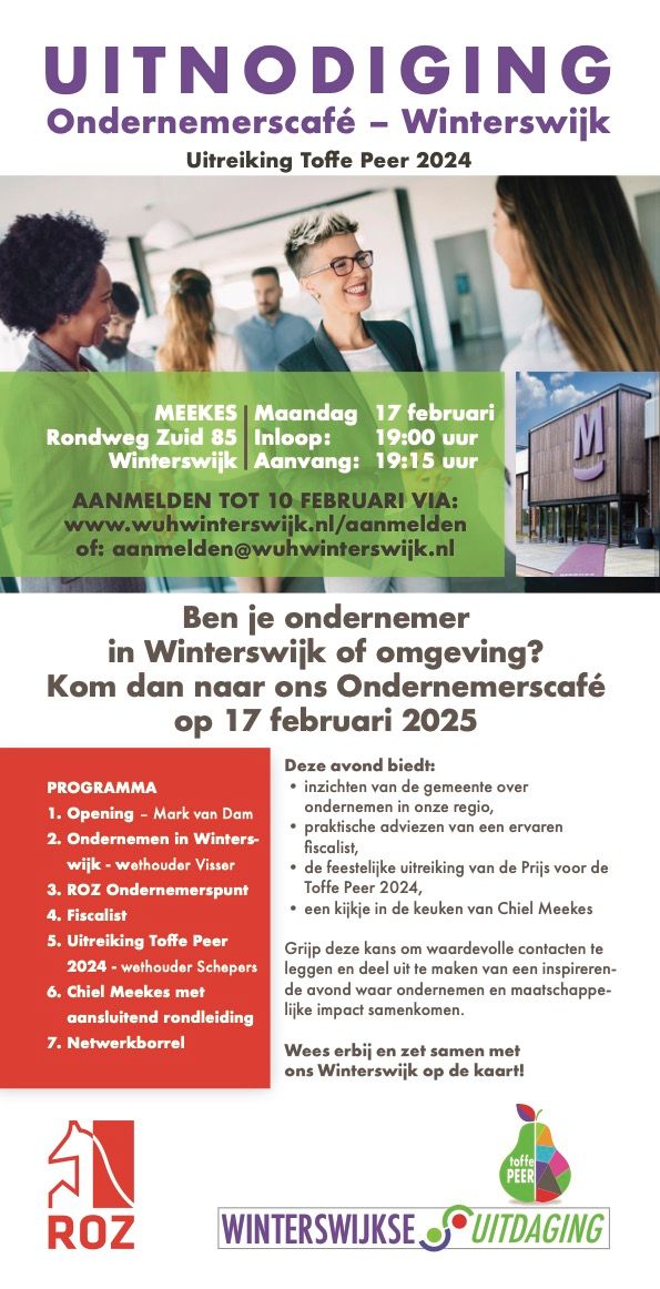 Bijzonder Netwerkcafé bij Meekes Trade