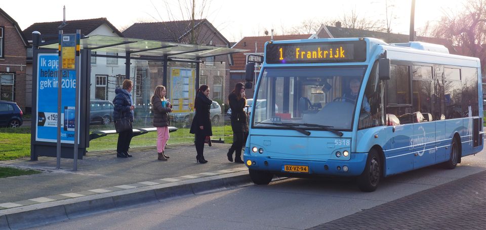Syntus bus Vitringasingel naar Frankrijk