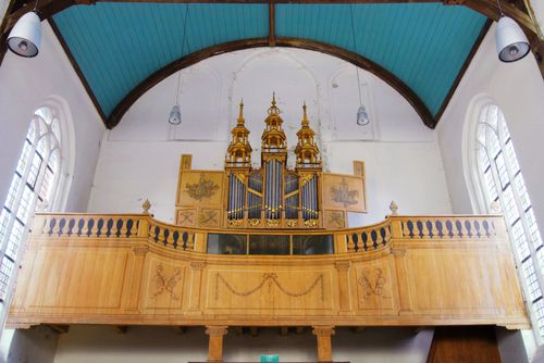 Een orgel in de kerk van Oosthuizen