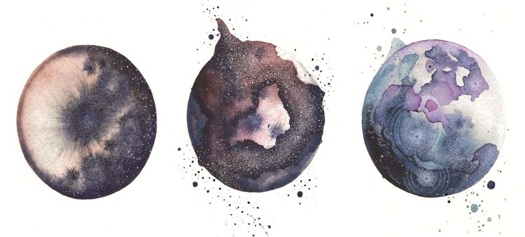 Workshop - Watercolor universe - DotsbyGemma