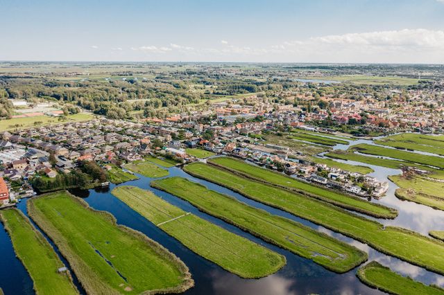 Een luchtfoto van Het Oostzanerveld