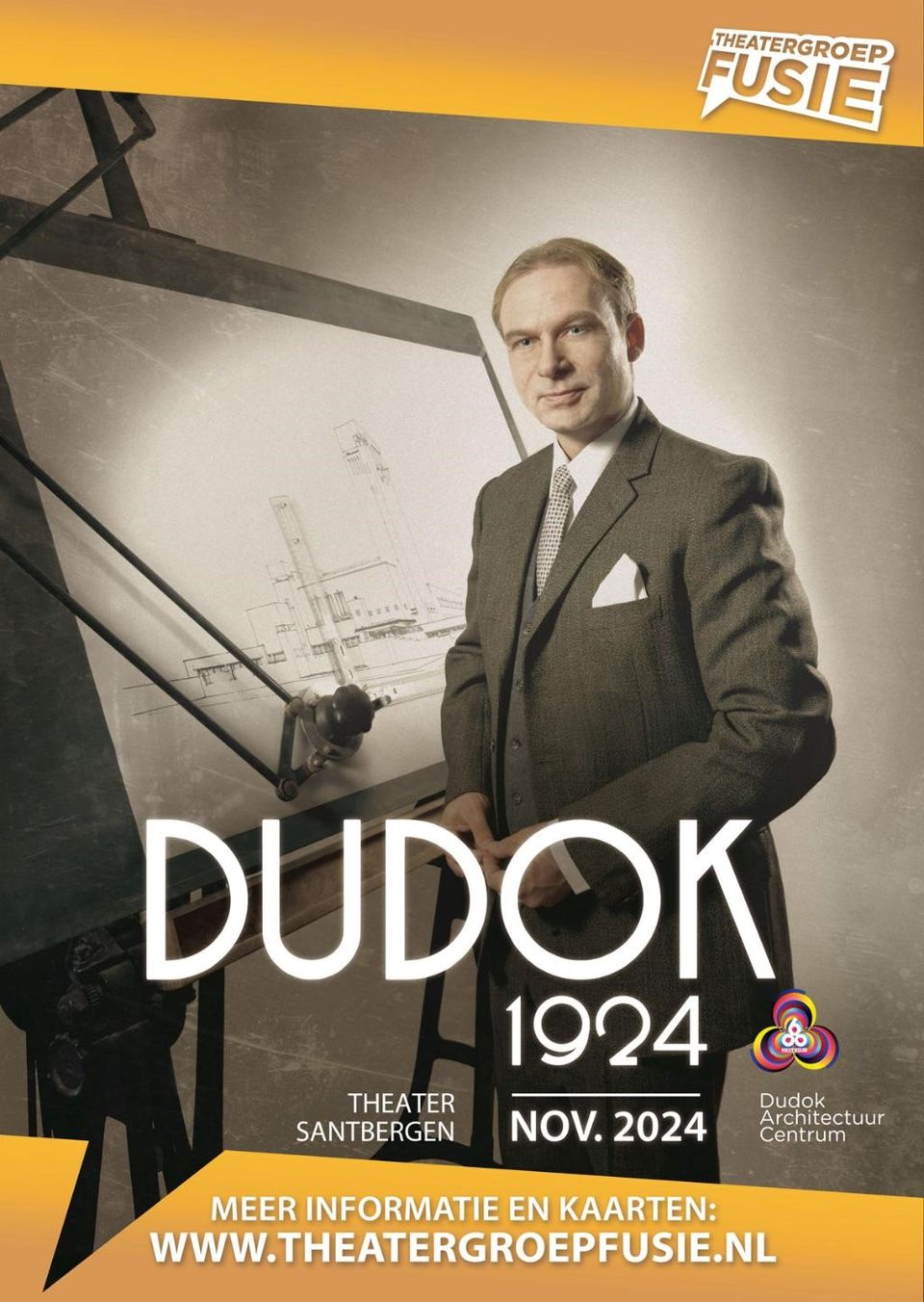 Poster van de voorstelling Dudok 1924