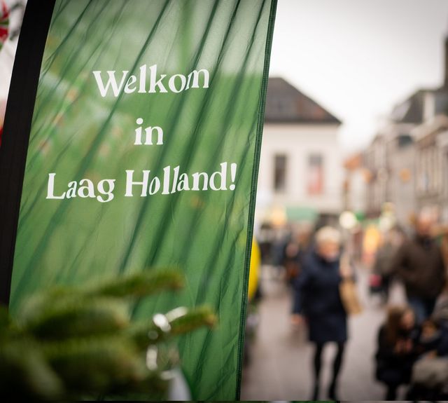 Vlag 'Welkom in Laag Holland'