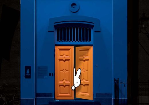 Gevelprojectie - hier woont nijntje