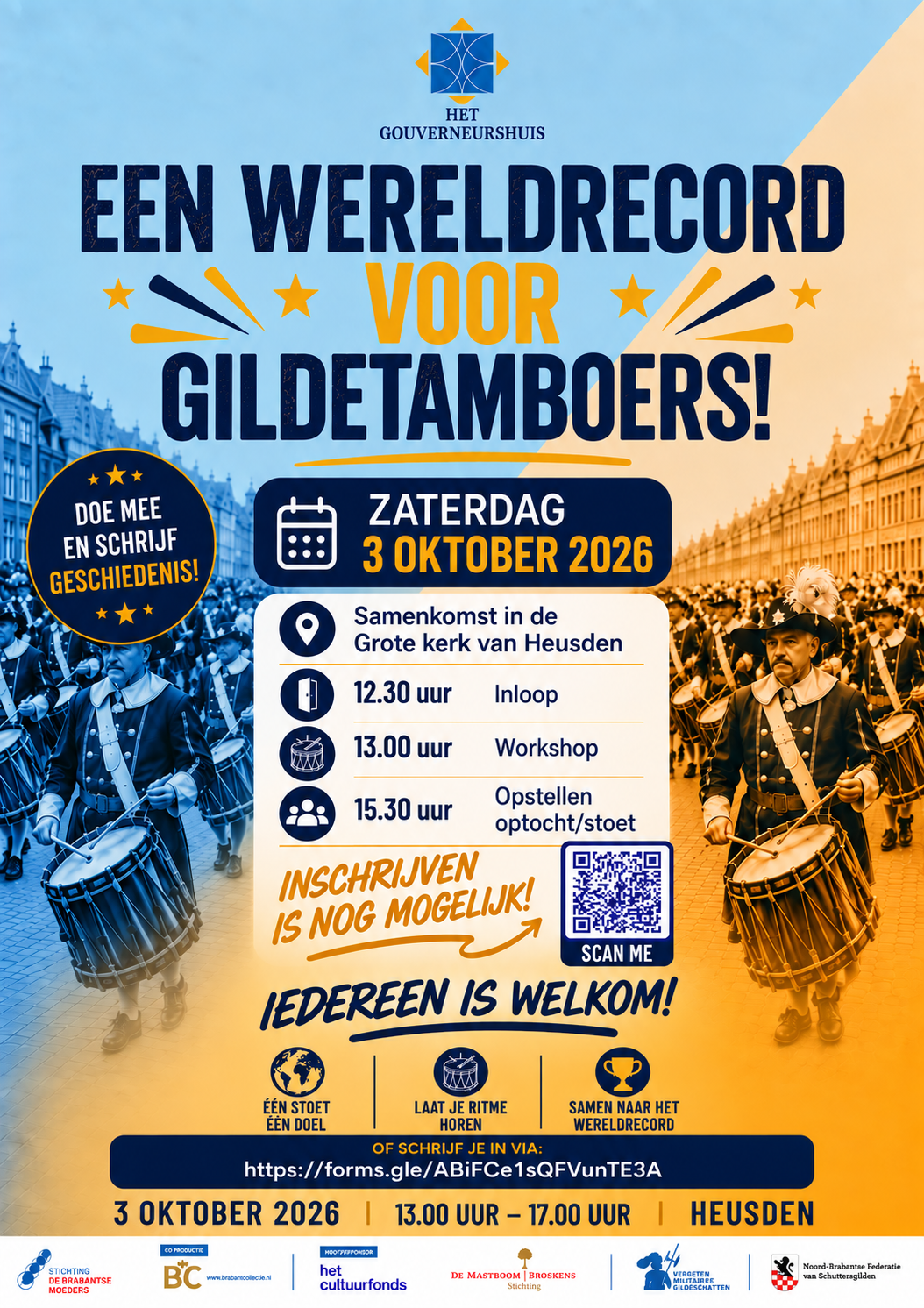 Planning van de dag op 3 oktober 2026