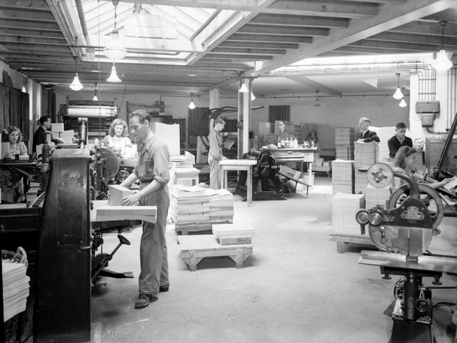 De drukkerij Lutkie en Cranenburg. 