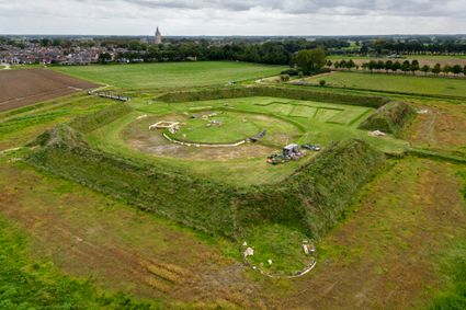 De overblijfselen van het kasteel van Wouw