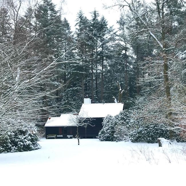 Vakantiehuis in de sneeuw